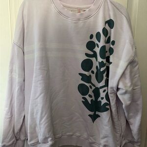 Free People Lavender Oversized Sweatshirt - LG